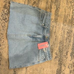 mini jean skirt